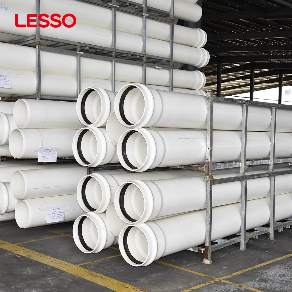 LESSO upvc pipe 32-630mm esgoto subsolo pvc tubos, tubos de drenagem para abastecimento de água/irrigação/drenagem subterrânea