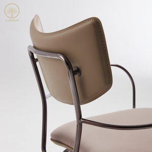 <span class=keywords><strong>Fauteuil</strong></span> <span class=keywords><strong>club</strong></span> en <span class=keywords><strong>cuir</strong></span> moderne de luxe Offre Spéciale <span class=keywords><strong>Fauteuil</strong></span> de canapé simple avec design de loisirs pour salon Restaurant Matériau métallique - Product Image 4