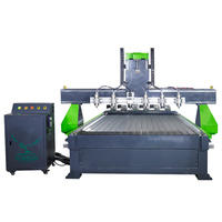 Routeur CNC double NC FORSUN pour l'agencement de meubles et le traitement du bois MDF, modèle 1325 avec changement d'outil en ligne droite