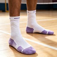 Chaussettes de sport en tricot éponge pour l'automne, respirantes, à séchage rapide, antidérapantes, avec logo personnalisé