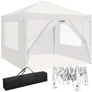 Pavillon pliable de haute qualité pour l'extérieur, en tissu Oxford, 2 x 2, 3 x 3, tente à auvent facile à monter, logo publicitaire imprimé sur mesure, tissu Oxford - Product Image 6