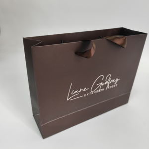 Bolsas de Papel Borgoña de Lujo de Alta Calidad para Perfumes, Relojes, Zapatos, Joyería, Cosméticos, Elegantes Envases de Papel para Compras - Product Image 6