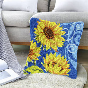 Funda <span class=keywords><strong>de</strong></span> almohada <span class=keywords><strong>de</strong></span> hilo DIY preimpresa personalizada, Kits <span class=keywords><strong>de</strong></span> gancho <span class=keywords><strong>de</strong></span> pestillo <span class=keywords><strong>de</strong></span> girasol, almohada, cojín Bordado <span class=keywords><strong>de</strong></span> hilo <span class=keywords><strong>de</strong></span> ganchillo <span class=keywords><strong>para</strong></span> decoración <span class=keywords><strong>de</strong></span> sofá - Product Image 4