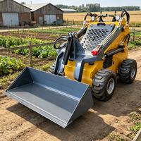 OEM Pengiriman Gratis EURO 5 EPA Mini Skid Steer Loader Compact Track Loader Bucket Hidrolik Aliran Tinggi Produsen Harga Grosir