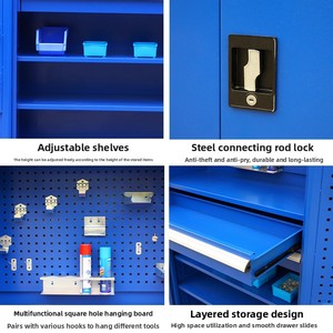 Armoire à outils en fer à double porte personnalisée avec capacité de charge de 500 kg, armoire multifonctionnelle pour atelier de réparation automobile - Product Image 4