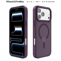 Coque magnétique la plus vendue pour iPhone 17 Air, nouvelle texture mate antichoc, accessoire de téléphone portable en gros