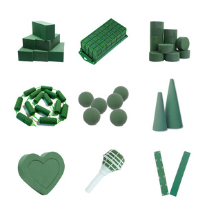 Blocs de mousse florale vertes rectangulaires, briques d'éponge pour arrangements de fleurs séchées, matériaux d'emballage pour travaux manuels DIY - Product Image 3