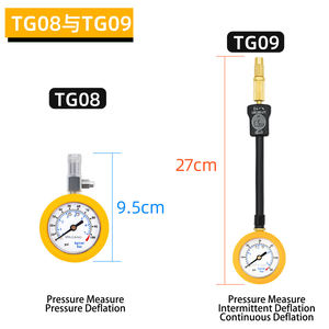 Manómetro Mecánico para Neumáticos de Alta Resistencia con Desinflado Rápido, Manómetro de Aire para Neumáticos de Acero Inoxidable - Product Image 3
