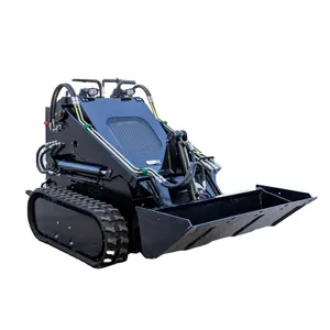 Hightop HT380 Earth-moving Machinery Mini Wheel Loader Mini Crawler Skid Steer Loader