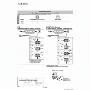 Pièces pneumatiques de l'électrovanne pneumatique SMC VXS245GG - Product Image 1