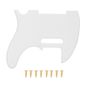 Battipenna in acrilico trasparente a 8 fori con viti per <span class=keywords><strong>chitarra</strong></span> elettrica stile <span class=keywords><strong>Telecaster</strong></span> TL - Product Image 2