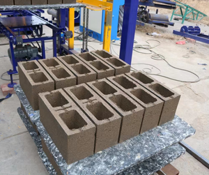 Mesin pembuat blok berongga efisien tipe QT8-15C jalur produksi Motor PLC berbasis Diesel otomatis 220V menggunakan beton abu terbang - Product Image 2