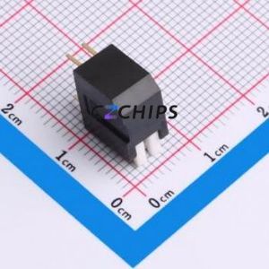 DP-02-K-T DIP Switch Through hole Component (THT) Switch Piano Key Single Pole Single Throw 2 2.54mm - Product Image 2