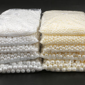 ลูกปัดมุกสีขาวงาช้าง500กรัม/ถุงลูกปัดมุกทรงกลมหลวมสำหรับทำเครื่องประดับสร้อยข้อมือสร้อยคอแบบทำมือ - Product Image 1