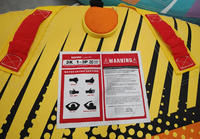 Bateau gonflable tractable pour 2 personnes, type UFO fou, pour sports nautiques, avec fonction ski aquatique et canapé gonflable