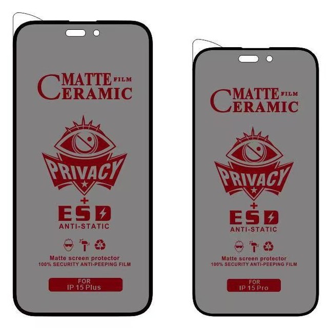 HD Matte Privacy Nano Ceramic Screen Protector Film for iPhone 17 16 15 14 13 12 XS Max Anti-Scratch Soft Hardness Ceramics Film