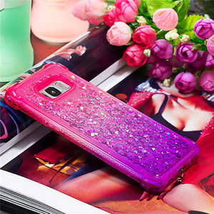 Đối với Samsung S8 cộng với S9 lưu ý 10 <span class=keywords><strong>Bling</strong></span> long lanh Gradient lỏng Cát chảy trường hợp bìa - Product Image 5
