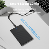 Custodia protettiva HDD esterna per disco rigido 3.0 da 2.5 "SATA a USB custodia per disco SSD supporta fino a 4TB HD