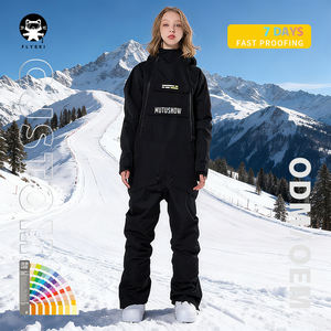 FLYSKI OEM Women's Plus Size Ski Suit Coveralls <b>Snowsuit</b> Windproof Zipper Waterproof Breathable Quick Dry Outdoor Snow Sports - Product Image 1