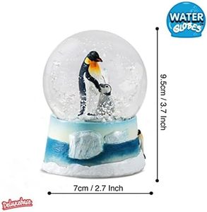 Globe à neige pingouin avec figurine scintillante, technique <span class=keywords><strong>de</strong></span> <span class=keywords><strong>moulage</strong></span>, base moulée, forme sphérique, excellent cadeau <span class=keywords><strong>de</strong></span> décoration pour la maison - Product Image 2