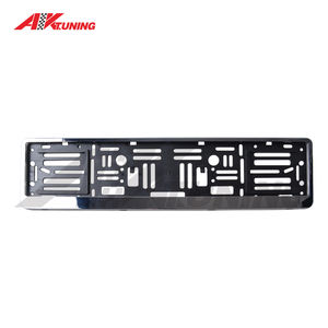 Personalizado Europa plástico fibra de carbono cromo auto matrícula marco titular placa de matrícula de <span class=keywords><strong>coche</strong></span> - Product Image 1