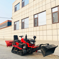 Motoculteur diesel Offre Spéciale 35HP Transmission de l'eau et de la sécheresse Entraînement par chaîne Tracteur à chenilles Motoculteur agricole Motoculteur pour rizières