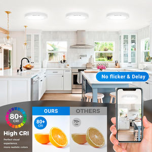 Lámpara LED de <span class=keywords><strong>Techo</strong></span> Empotrada de 7 Pulgadas y 12W con Sensor PIR, Lámpara de Panel con Sensor de Movimiento ETL, Lámpara de <span class=keywords><strong>Techo</strong></span> AC120V con Control de Sonido - Product Image 6