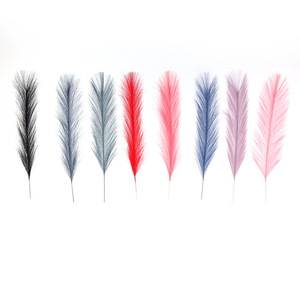 Kunstmatig Rietbont Diy Handgemaakte Accessoires Doek Primaire Kleur Polyester Zijden Doek Kunstmatig Pampa Gras - Product Image 5