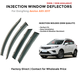 Déflecteurs de fenêtre latérale pare-pluie pour Toyota Cruiser 2019-2020 accessoires auto - Product Image 2