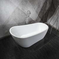 Baignoire autoportante en acrylique pour bain à remous américain