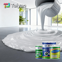 Peinture de sol en polyuréthane écologique, résistante à l'usure, imperméable, revêtement liquide pour sols en ciment avec revêtement en caoutchouc