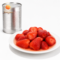 Ingeblikt fruit, aardbeien, hele vruchten in lichte siroop voor hotels, restaurants, catering en bakkerijen, groothandel, fabrikant