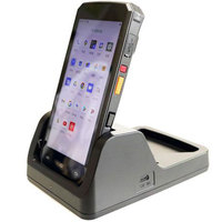Terminal portable durci Android 15 avec scanner de codes-barres 1D/2D, RFID UHF, NFC, 4 Go de RAM, écran 5,5 pouces, IP55, 4G, MC560, processeur Octa-core MT6765, et station d'accueil