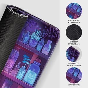 Alfombrilla de Ratón para Juegos Personalizada, Color Morado, Tamaño XXL, Base de Goma Antideslizante, Bordes Cosidos, Extendida, Impermeable - Product Image 6