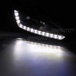 สำหรับฮุนได ซานตาเฟ IX45 ปี 2013-2015 ไฟเดย์ไลท์ LED 12V กันน้ำ ไฟตัดหมอก DRL ชุดไฟหน้ารถยนต์ - Product Image 2