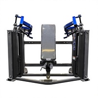 Machine de presse à épaules assise à double charge de poids, équipement de fitness commercial pour la musculation des deltoides