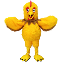 Costume de mascotte de coq brun de dessin animé, drôle, pour adulte, design personnalisé, en peluche, pour Noël, en vente
