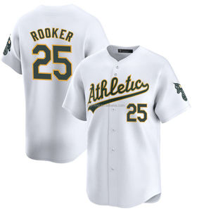 2025 camisetas de béisbol de Jersey Oakland Home Limited para hombre, ropa de talla grande personalizada, logotipos bordados, uniformes cosidos, Color blanco - Product Image 4