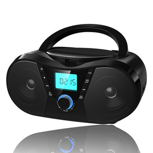 Reproductor de CD Estéreo Portátil con Radio AM/FM, Altavoz Inalámbrico BT, Compatible con USB/Tarjeta SD, Reproductor de Música MP3 - Product Image 1