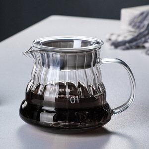 Manufacturer Wholesale Modern Eco-Friendly Food Grade Glass Coffee Pot <b>Set</b> Includes Filter Paper Walnut Holder Silicone Funnel - Product Image 2