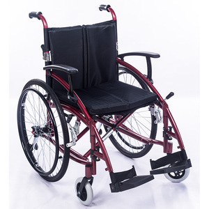 ビニール張りの取り外し可能な手動車椅子を折りたたむ東南アジア - Product Image 3