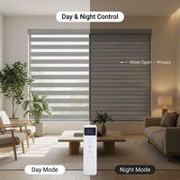 Stores occultants modernes personnalisés jour et nuit, motorisés avec commande Wi-Fi, stores zébrés pour bureau et maison