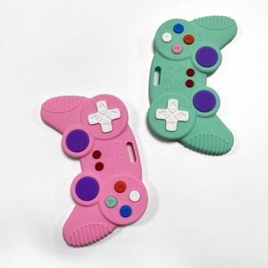 Jouet sensoriel pour nouveau-né en silicone, inspiré d'une manette de jeu, à mâcher, éducatif, pour tout-petits, emballage en boîte, vente en gros - Product Image 1