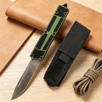 Couteau de chasse pliable portable en acier D2 avec manche en alliage d'aluminium T6, outil de poche EDC pour la survie en plein air