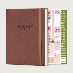Organizzatore finanziario A5 notebook con copertina rigida mensile settimanale tracker di fatture rivista pianificatore di budget di <span class=keywords><strong>spesa</strong></span> annuale con adesivi - Product Image 1