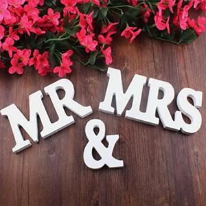 DIY blanco de pie libre boda inicio decoración letras de madera del alfabeto - Product Image 4