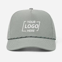 Casquette de golf personnalisée résistante à l'eau, chapeau de sport pour l'entraînement, protection solaire, casquette de baseball ajustable à 5 panneaux, marque privée