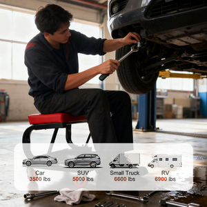 Sửa chữa Phân cơ học Con lăn ghế với ngăn kéo lăn dây leo ghế lăn nhà để xe Ghế nặng cơ học con lăn Phân - Product Image 6