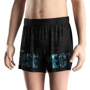 Shorts de sport personnalisés en polyester à taille élastique pour la sublimation, idéaux pour le cyclisme, le bodybuilding, le yoga et l'entraînement physique en club - Product Image 5