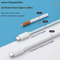 Câble de données USB Type-C à charge rapide 10A pas cher, USB vers Type-C 120W, câble de données à charge super rapide pour téléphones OPPO, VIVO et iPad